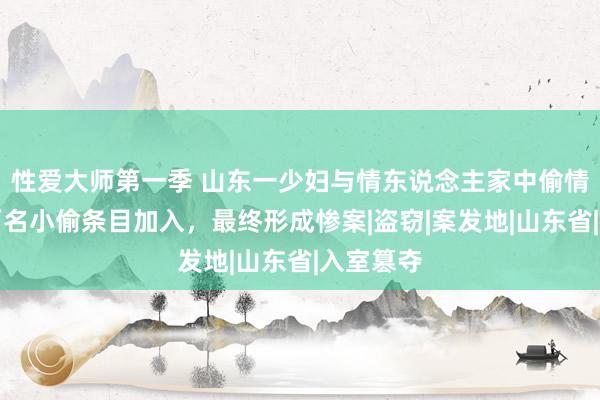 性爱大师第一季 山东一少妇与情东说念主家中偷情，不意两名小偷条目加入，最终形成惨案|盗窃|案发地|山东省|入室篡夺