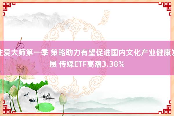 性爱大师第一季 策略助力有望促进国内文化产业健康发展 传媒ETF高潮3.38%